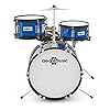 Junior 3 Piece Drum Kit by Gear4music, Blue #5