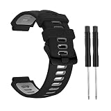 Ersatzarmbänder Kompatibel mit Garmin Forerunner 735 XT 235 Lite 230 220 Armband,Uhrenarmbänder aus Silikon Uhrenarmband Ersatzband Watch Straps Band Ersatzarmbänder Uhrenarmband (Grau)