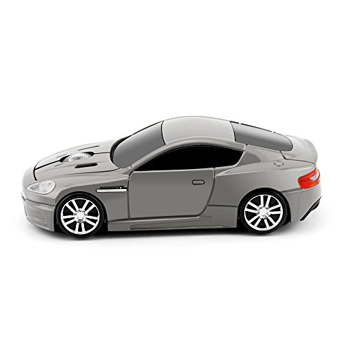 Ecoinva Wireless Sports Car Mouse Laptop Desktop Mouse Computer Optical Mice 2.4Ghz Usb Mouse (Gray) #TOP2