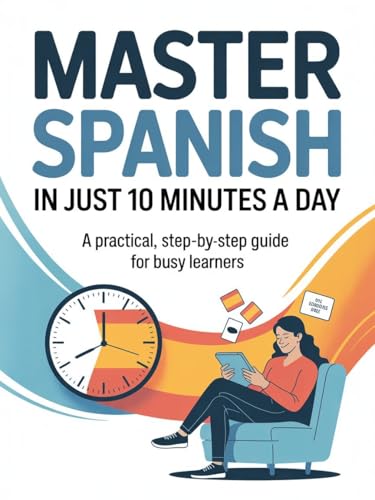 Learn Spanish in 10 minutes a day: A Practical, Step-by-Step Guide to Building Fluent Conversations, Expanding Vocabulary, and Boosting Confidence—Even with a Busy Schedule