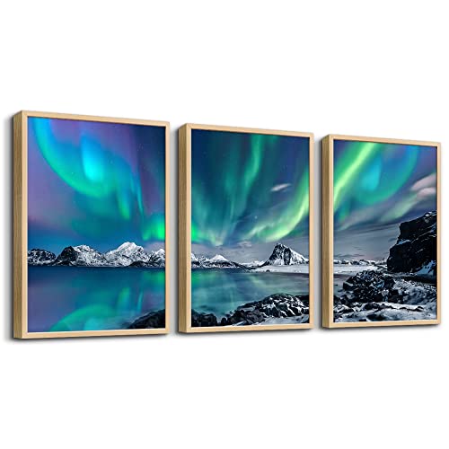 MHARTK66 Large Framed Landscape Canvas Wall Art for Living Room,16"x24"x3
