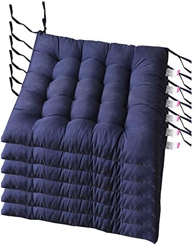 Cuscino Sedia 40x40cm - Morbido Trapuntato, Per Interni/Esterni, Cucina, Ufficio, Giardino, Spessore 8cm - Foto 10