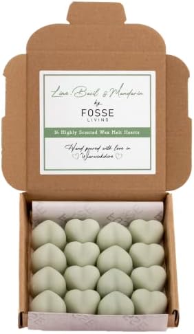 Favourites Selection Wax Melts 16 Pack | Strong Scented Heart Shaped Soy Melts | Up to 96Hr of Scent Per Box | Hand Poured in The UK | Vegan & Plastic Free Long Lasting Candle Alternative
