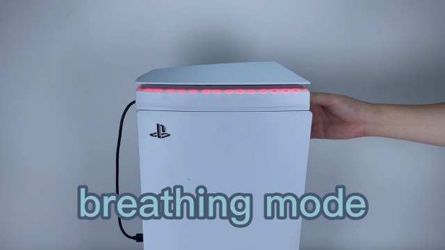 Image of JDGPOKOO Dustproof PS5 Cooling Fan, PS5 Fan with 7 Modes RGB Light, Low Noise Cooler for PlayStation 5 Digital & Disc Edition, 3 Speed 4000 /4200 /4500RPM, Independent Touch Switch, 2 USB Port (White)