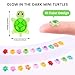 Yonseng 300pcs Mini Resin Turtles Luminous Tiny Turtle for Crafts Dollhouse Miniatures Mini Resin Things Animals for Fairy Garden Micro Landscaping Decoration Home Decor, 10 Colors(0.23 * 0.35inch)