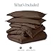 Bare Home Comforter Set - King/California King Size - Ultra-Soft - Goose Down Alternative - Premium 1800 Series - All Season Warmth (King/Cal King, Cocoa)