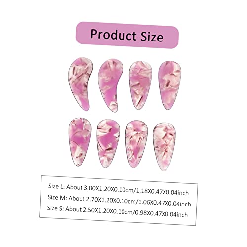 YARNOW Guzheng Finger Picks 8 Stück Nagelprotektoren für Guzheng Praktische Zubehör für Anfänger Leicht und Komfortabel zum Üben und Spielen mit Rillenförmigem Design