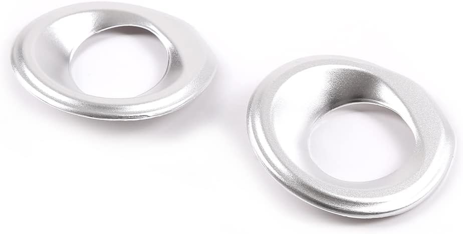 Aluminum Alloy Car Interior Door Speaker Ring Cover Trim Compatible with Toyota Supra GR A90 A91 MK5 2018 2019 2020 2021 2022 2023 2024 2025 2026+ (Silver)