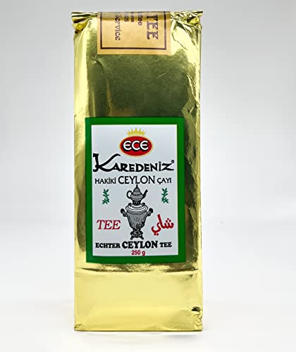 ECE Schwarzer Tee Karadeniz, 100% echter Ceylon Tee ohne Zusatzstoffe (125+ Tassen) (250g) Cover