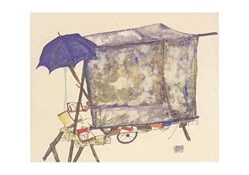 Affiche Egon Schiele Marktstand 1914 en format extra large sans cadre