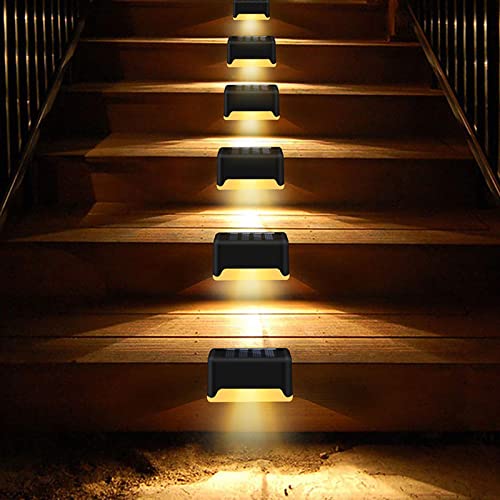 Domary Lâmpada ao ar livre, 4 PCS Luzes Solares Exteriores à Prova D'Água Luzes de Deck Decorativas