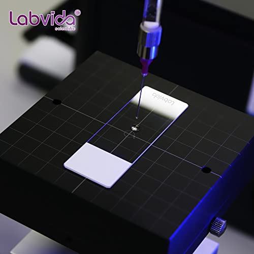 Labvida 144pcs of Pre-Cleaned White Color Frosted Microscope Slide, Dim.75mmx25mm, Super Grade Glass, Ground Edges, 45° Safety Corners, LVQ034W - Thumbnail 2