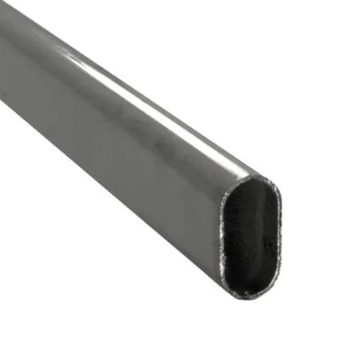 Tubo Barra ovale in ferro 30x15 mm spessore 1,5 mm asta appendiabiti da interno armadio 1 mt Made in Italy