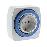 Enchufe programable que cuenta con protección infantil