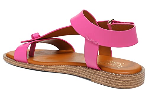 Image of Franco Sarto Womens Glenni Ankle Strap Flat Sandals