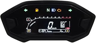 Motorcycle Odometer 12000 RPM Universal Motorcycle Adjustable Speedometer Optional Backlight Digital Odemeter Tachometer For 1 2 4 Cylinder