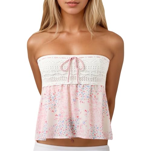 Top bustier sans manches idéal avec un pantalon ou une jupe en été
