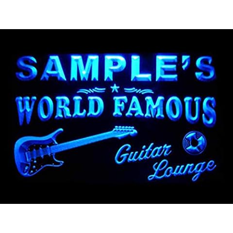 ADVPRO Name Personalized Custom Guitar Band Room Bar Beer Neon Sign Blue 400mm x 300mm st4s43-pf-tm-b Cover