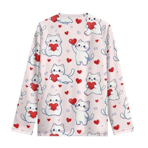 Image of Renewold Boys Girls Tees Kids T-Shirt Long Sleeve Crewneck T Shirts Casual Athletic Tops Clothing for Home School Travel