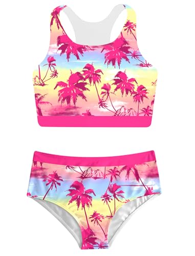 RAISEVERN Girls Swimsuit Two Piece Bathing Suit Bikini Set 5-12 Years