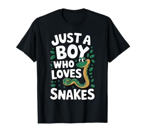 Just A Boy who loves SNAKES Camiseta Funny Snake Camiseta