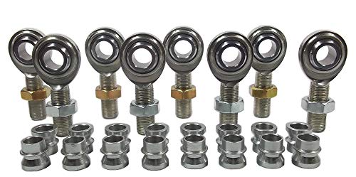 QSC 5/8 X 5/8-18 Economy 4-Link Rod End Kit with 5/8-1/2 High Misalignment Spacers, Rod End, Heim Joint