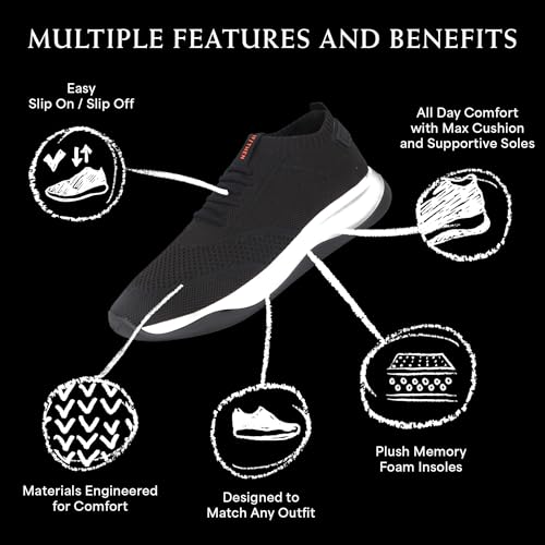 IF/THEN The Callisto Men's Sneaker Knit Slip-On, Men's Casual Footwear for Everyday Wear, Lightweight & Breathable, Multi Colors & Sizes4