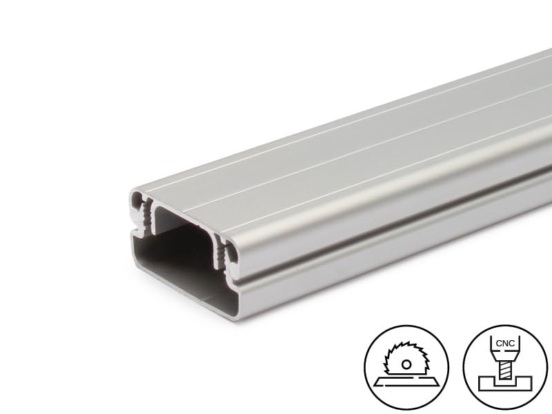 Kabelkanal und Deckel aus Aluminium Profil 40x20 Alu: 2000mm