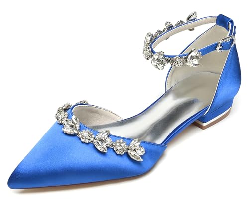 Chaussures plates de mariage MY279 pour femme et fille avec chaînes