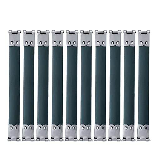 Kiuiom Handtaschenscharniere, Kussverschluss Federclip, Metall Interner Flex Frame, 10PCS Kuss Verschluss Rahmen Taschen Kussverschluss Rahmen DIY Handwerk Münzbörse Schnappverschluss Taschen 10CM