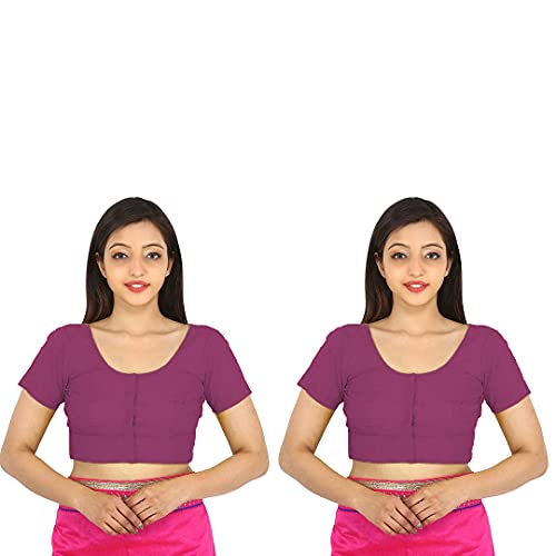 Image of Namita Women's Rubia Cotton Solid Half Sleeve Blouse