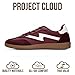Project Cloud Fashion Sneakers for Women 2026 - Lace-Up Shoes Trendy Women Sneakers with Memory Foam Insole Women's Fashion Sneakers Non-Slip Womens Shoes (Irita, Irita-Burg,11M) Burgundy