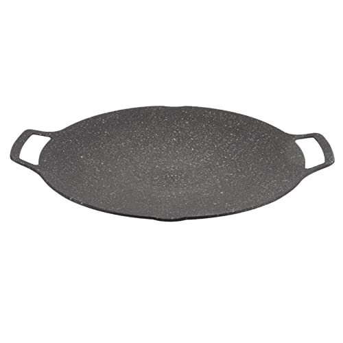 Piastra per Barbecue Rotonda Coreana, Piastre per Pentole BBQ Grill Padella per Piano Cottura Padella Circolare Piastra per Barbecue Coreana Utensili per Barbecue per Cucinare Al (Tipo universale