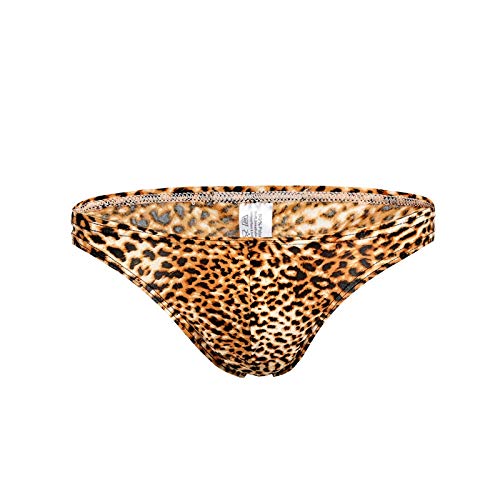Swbreety Sexy Men's Leopard Jockstrap Underwear Low Waist G-String Thong2