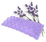 Lookix Lavender Eye Pillow- a Natural Soothing Hot & Cold Aromatherapy Eye Mask for Yoga, Meditation, Relaxation (Lavender) Image