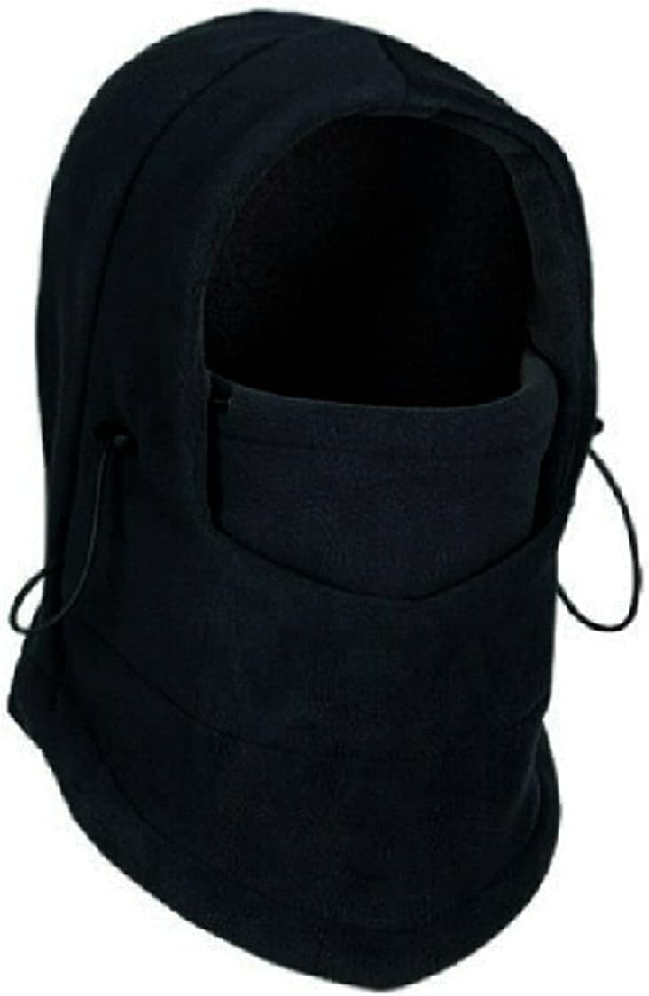 Black Winter Warm Fleece Thermal Sports Motobike Bike Balaclava Style Ski Face Mask Hood Hat