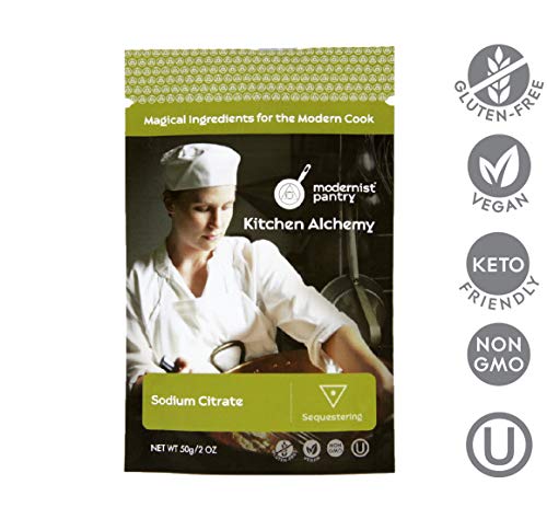 Pure Sodium Citrate ⊘ Non-Gmo ❤ Gluten-Free ☮ Vegan ✡ Ou Kosher Certified (Molecular Gastronomy) - 50G/2Oz #TOP1