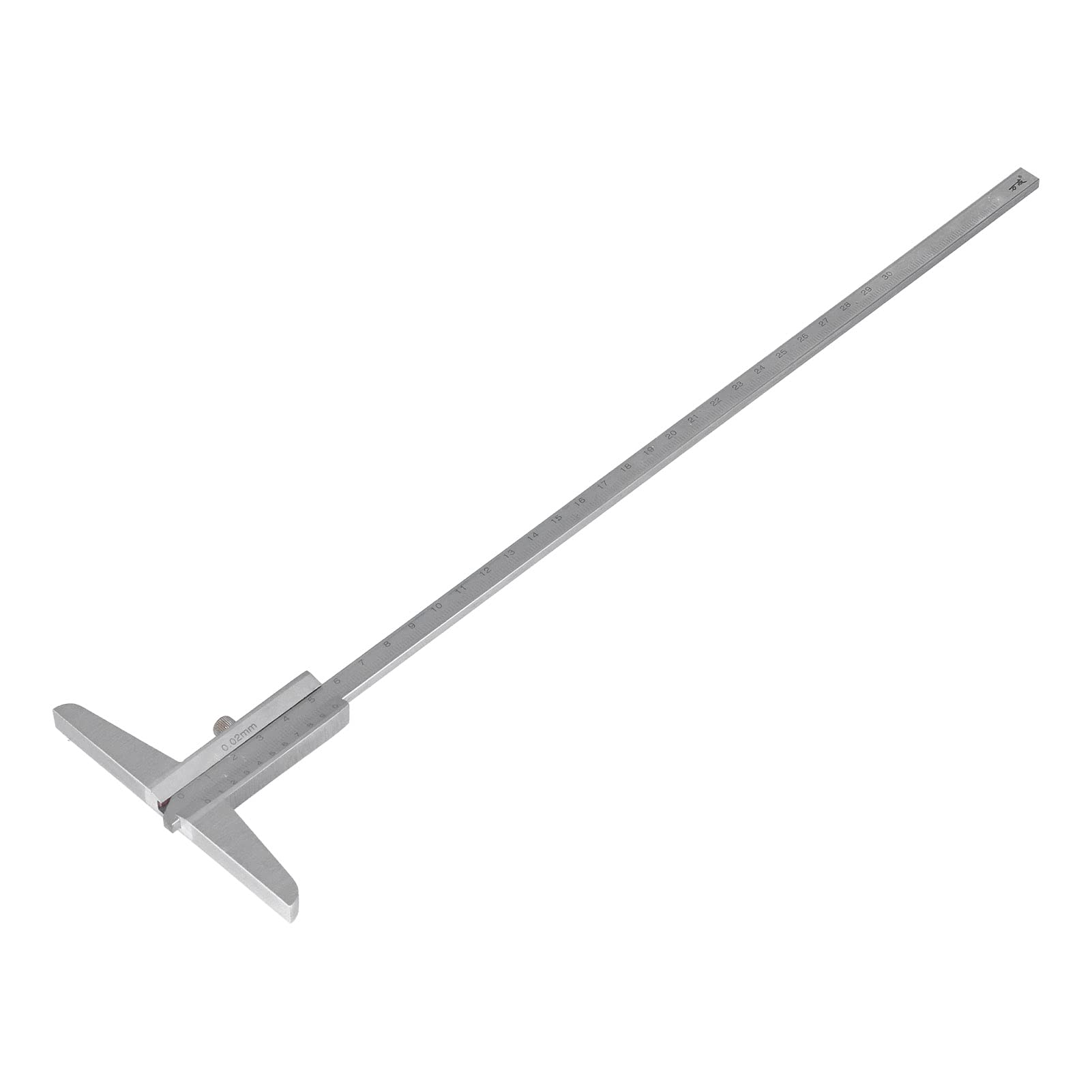 Suwmiarka do Pomiaru Głębokości 0-300mm - Wysoka Dokładność 0.02mm, Mikrometr ze Stali Nierdzewnej Chromowanej