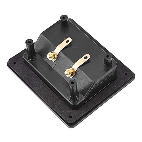 Topiky Scatola Morsettiera Altoparlante, Componenti Acustici Per Cassa Hifi Speaker 2 Terminale Di Rilegatura In Rame Scatola Cavi Connettore Scatola Shell Per Fai-Da-Te - 9