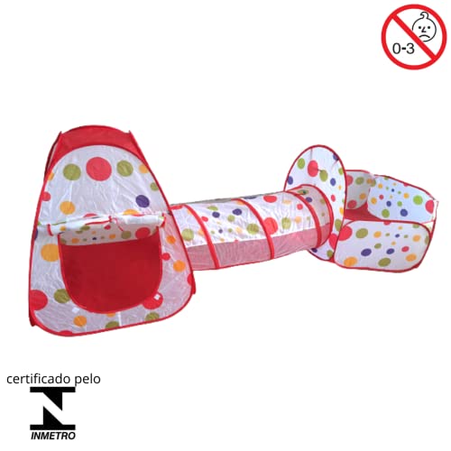 Barraca com Piscina de Bolinha Vermelha (Sem Bolinhas), Importway