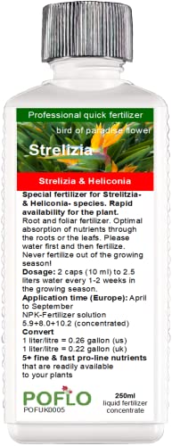 POFLO Strelitzia fertilizer Fertilize heliconia, premium liquid fertilizer from the professional line (250ml)