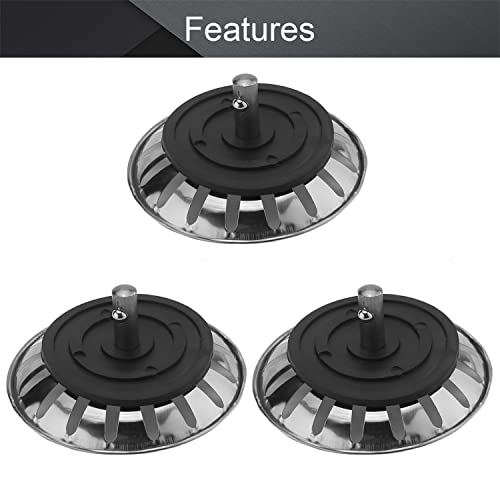 Colador para Fregadero de Cocina Acero Inoxidable 79 mm miniatura 3