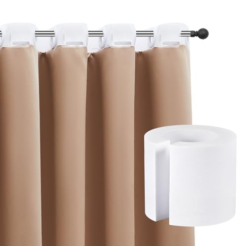 Pangda 12 Pcs Curtain Spacers EVA Foam Roller Curtain Shapers Rod Attachment Drapery Spacers No Need to Dismantle the Hanging Rod Enhances Home Decor Accessories for Home and Office (50mm)