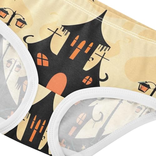 Girls Underwear Toddlers 2t Cotton Panties for Girl Colorful Briefs Kids Undies Halloween Moon4