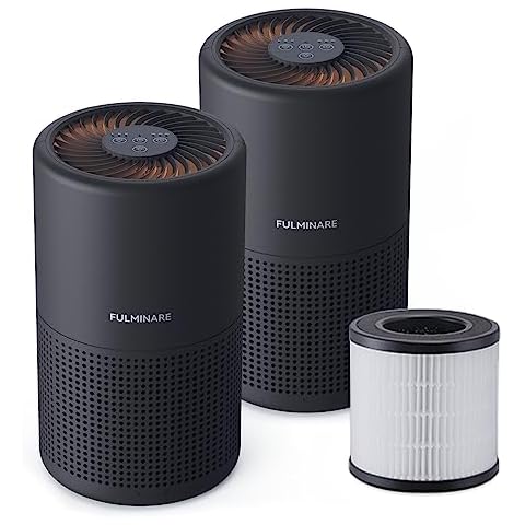 FULMINARE Air Purifiers for Bedroom H13 True HEPA Air Filter, Quiet Air Cleaner With Night Light,Portable Small Air Purifier for Home, Office, Living Room Cover