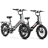 【POWERFUL 750W MOTOR】 The Aipas A2 adult folding electric bike is equipped with an 750W brushless motor, which enhances its maximum speed to 28mph and enables it to effortlessly conquer 18% inclines. The removable 48V 11Ah battery ensures an impressi...