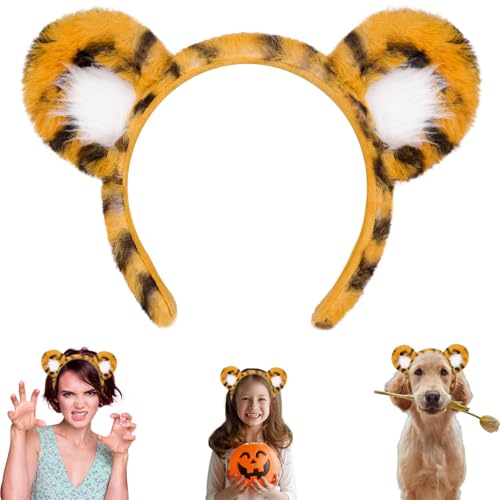 Beviliu Animals Ear Tiger Ears Headband