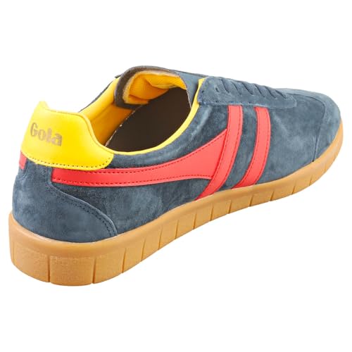 Image of Gola Men's Hurricane Suede Navy /Red /Sun /Gum 11 M