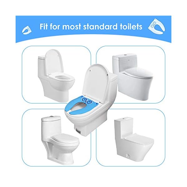 [Upgraded Version] Faltbarer Toilettensitz Kinder Toilettentrainer, Gimars Reise WC Sitz Toilette Töpfchen für unterwegs – Bild 8