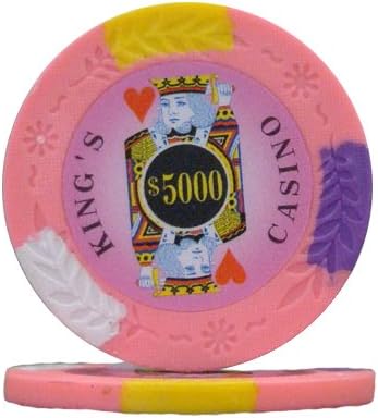 Amazon 25 5 000ドルking S Casinoクレイcomposite 14 Gram Poker Chips カジノチップ おもちゃ